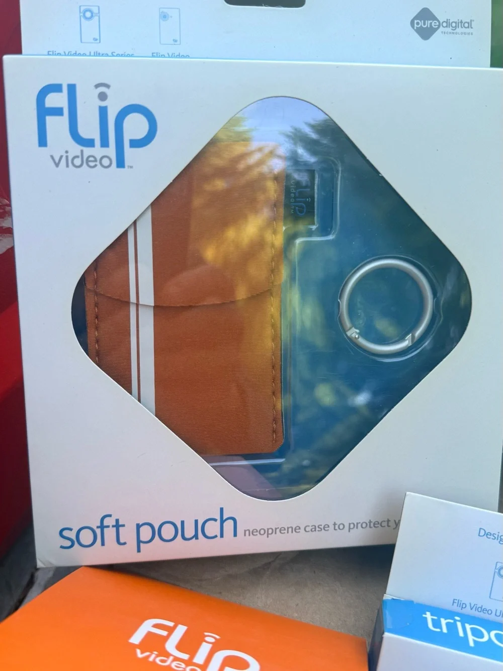 Flip Video Ultra Series Camera with Orange Accents